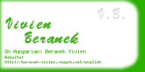 vivien beranek business card